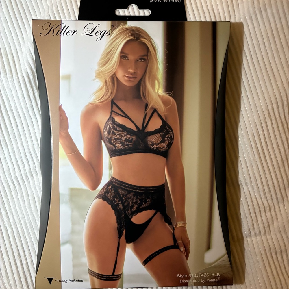 Black Lace Lingerie Set